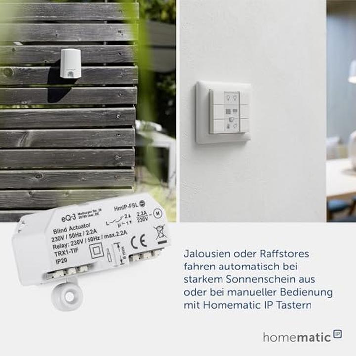 Actual product image Homematic IP Blind actuator - flush-mounted (Shutter actuator)