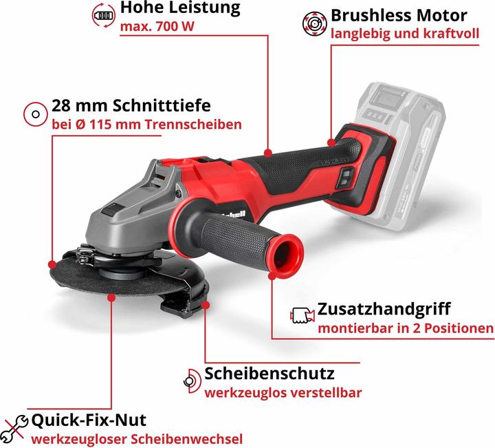 Produktbild Einhell AXXIO 18/115 Q (115 mm)