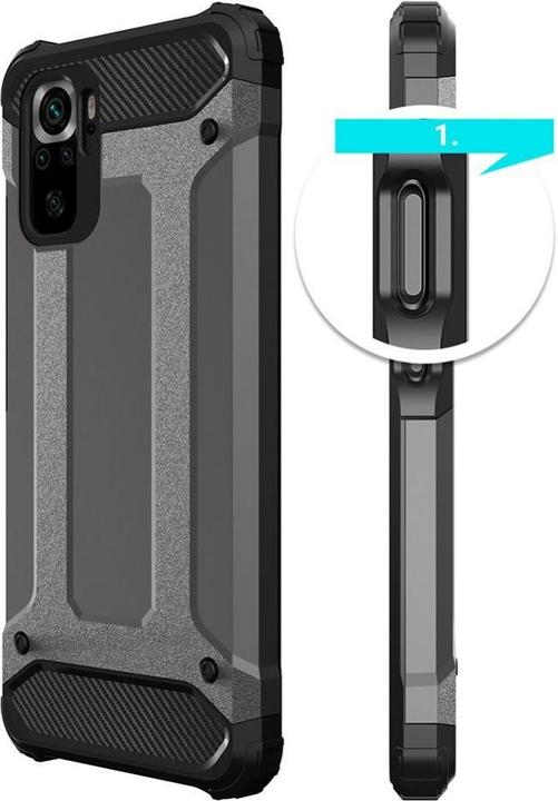 Actual product image Hurtel Hybrid Armor Case Tough Rugged Cover for Xiaomi Redmi Note 11T 5G / Redmi Note 11S 5G / Poco M4 Pro (Xiaomi Poco M4 Pro, Xiaomi Redmi Note 11S 5G, Xiaomi Redmi Note 11T 5G)
