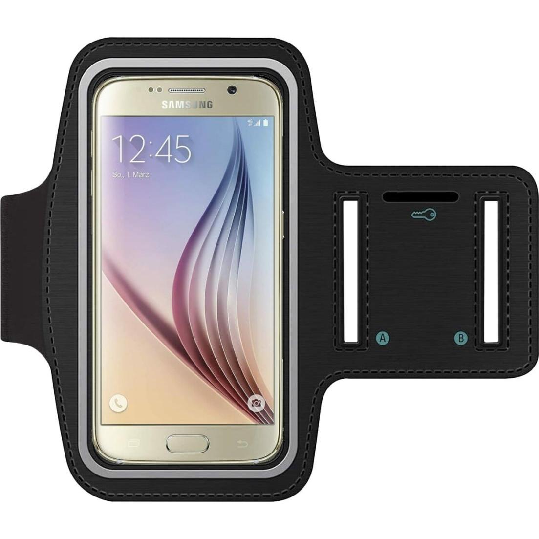 SmartFitness Samsung Galaxy S6 Handy Sport Armband, Smartphone Sportarmband, Schwarz