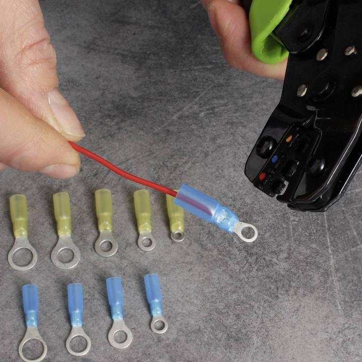 Produktbild Quadrios 23C529 Ringkabelschuh Querschnitt (max.)=6 mm² Loch-Ø=8.5 mm Teilisoli