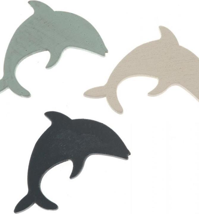 Actual product image Glorex Scatter dolphins wood 9pcs