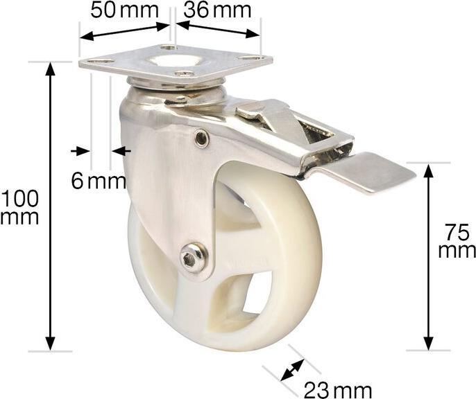 Image du produit Wagner System Roulettes pivotantes et fixes