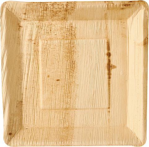 Productafbeelding Papstar Palmblad bord vierkant puur (25 x)