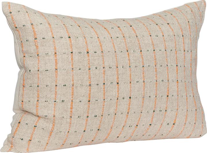 Hübsch Rhythmic Kissen Beige/Orange/Schwarz (40 x 60 cm)