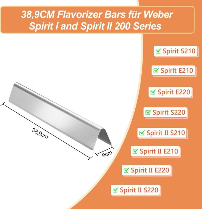 Actual product image Vnierxful Aromaschienen-Set für Weber Spirit I & II
