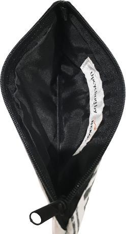 Actual product image Bekos Upcycling - Brillenetui R aus recyceltem Fischfuttersack weiss