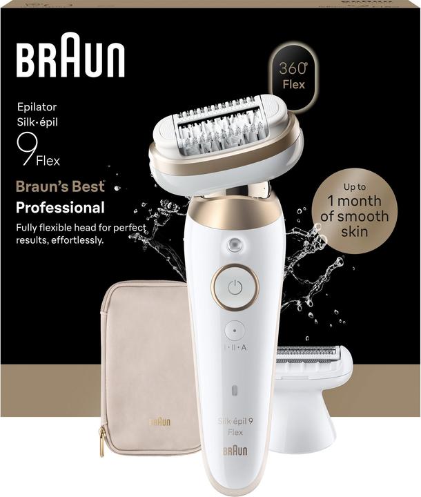 Actual product image Braun Silk-épil 9 9-030 3D Flex Epilator, Wet & Dry