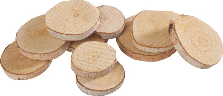 Actual product image VBS Bark discs "Round", Ø approx. 3-4 cm, 10 pieces