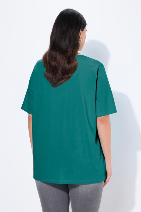 Actual product image Ulla Popken Essential V-Neck Stretch Tee (58)