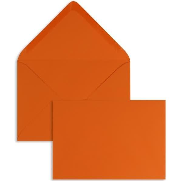 Blanke, Briefumschlag, Briefumschläge 120x180mm 135g/qm gummiert VE=100 Stück royal apricot (100 x)