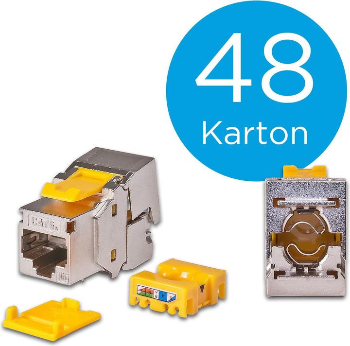 Produktbild Wirewin Keystone Modul, KAT6A STP,48er-Pack (Keystone Modul)