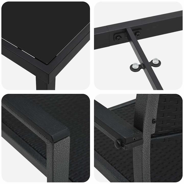 Produktbild vidaXL Garten Essgruppe (160 x 80 x 73 cm)