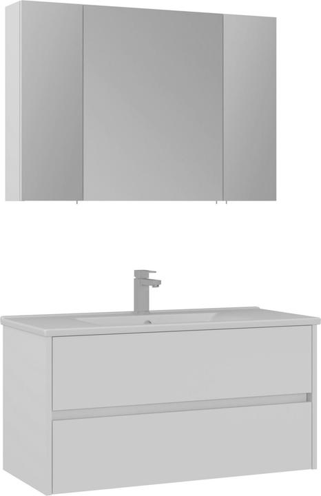 Produktbild Homitis Side 100 v3 Bathroom Cabinet With Sink & Mirror Set (2 Pieces)