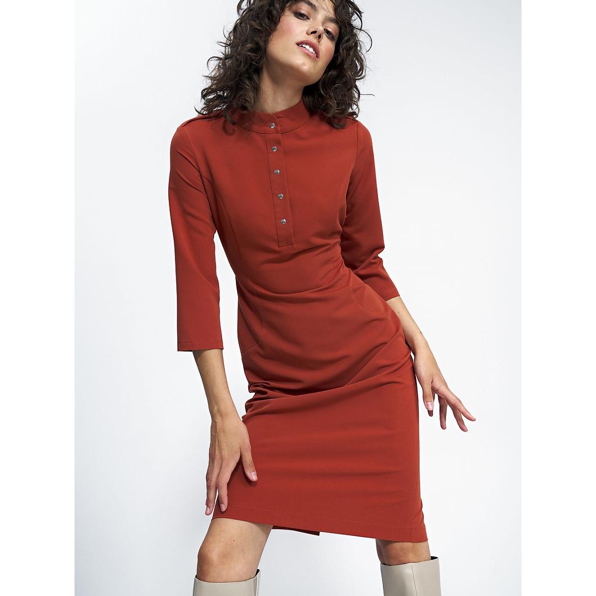 Nife, Damen, Kleider, Alltagskleid, Rot, (34)