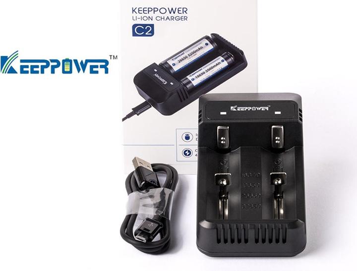 Actual product image Keeppower Ladegerät für Lithium-Ionen-Akkus (1 pcs., Chargers without battery)