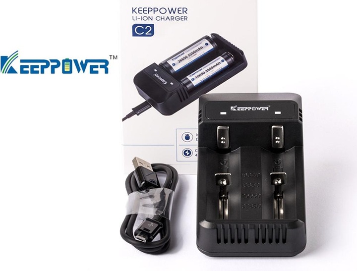 Produktbild Keeppower Ladegerät für Lithium-Ionen-Akkus (1 Stk., Ladegerät ohne Akku)