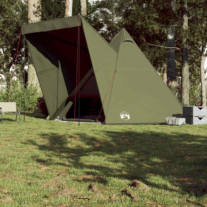 Image du produit vidaXL Tipi familial 6 personnes Vert Olive Etanche (11.05 kg, 6 personnes)