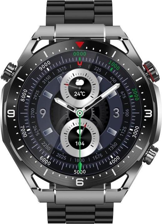 Actual product image Maxcom SMARTWATCH ECOWATCH EW01 BLACK 1.52 HD/360X360/400mAh/7-20 DIAS/BT CALLS/BLE 5.2 EW01BK (51 mm)