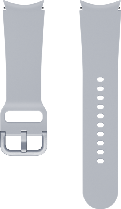 Actual product image Samsung Sport band 20mm S/M silver (20 mm, Fluoroelastomer, Galaxy Watch, Galaxy Watch 4)