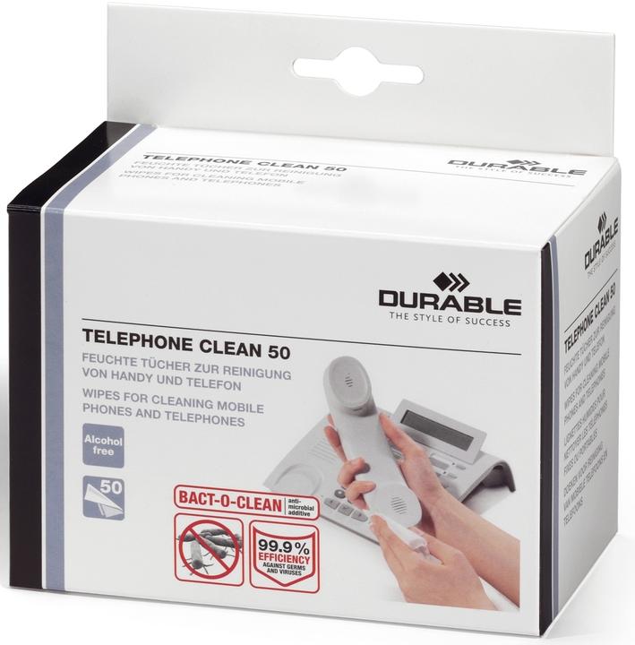 Productafbeelding Durable Telefoonschoonmaak 50 578502 Schoonmaakdoekjes 50 stuks (50x)