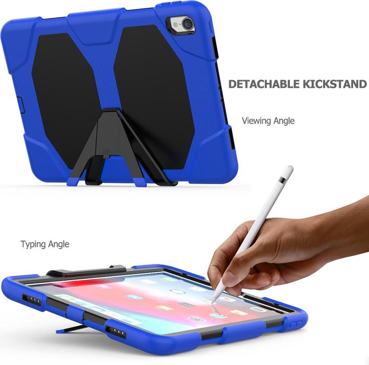 Produktbild Lobwerk 3in1 Schutzhülle für Apple iPad Pro 11 (2018) 11 Zoll Hard Case mit Displayfolie + Sta... -> (Apple iPad Pro 11 2018)