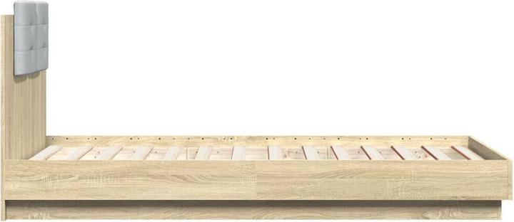Actual product image vidaXL Bed frame with Sonoma oak headboard (90 x 190 cm)