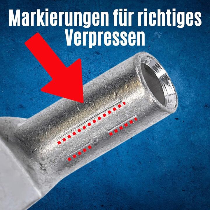 Produktbild Kalitec 10 Stück DR95-8 Press-Kabelschuh 95mm² M8 I Verbinder nach DIN 46235 I Made in Germany