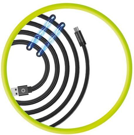Image du produit Mobile Origin Câble original breveté magnétique USB-A vers USB-C - 1m - Noir (1 m, USB 2.0)
