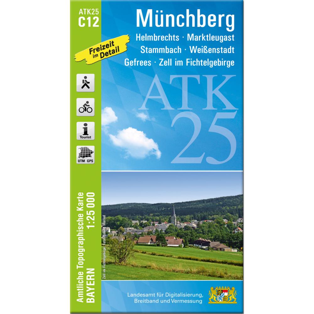 ATK25-C12 Münchberg (Amtliche Topographische Karte 1:25000), Landkarte