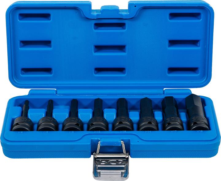 Produktbild BGS Kraft-Bit-Einsatz-Satz | Antrieb Innenvierkant 12,5 mm (1/2") | Innensechskant 5 - 19 mm | 8-tlg. (Innensechskant 5 - 19 mm)