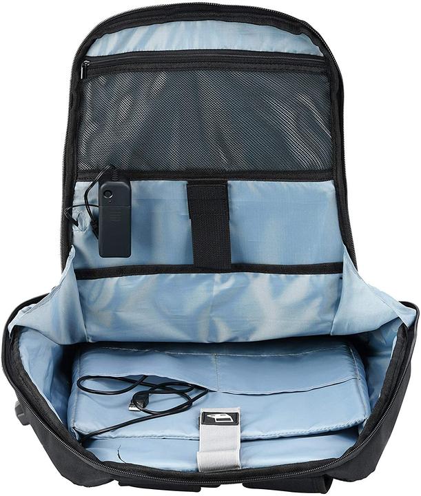 Actual product image Tellur 15.6 Notebook Backpack Illuminated Strip, USB port, juodas