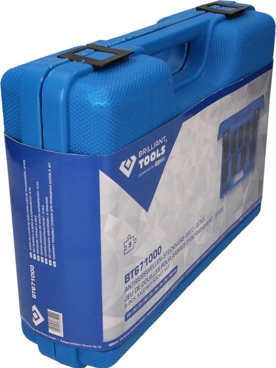 Actual product image Brilliant Tools Drive shaft socket set, 9 pcs.