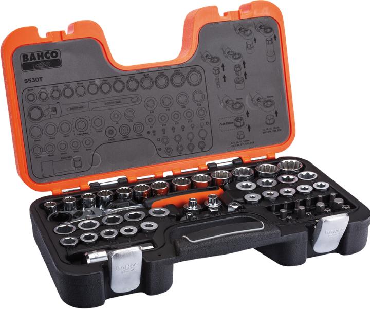 Produktbild Bahco Durchsteck-Steckschlüssel-Satz (1/2")