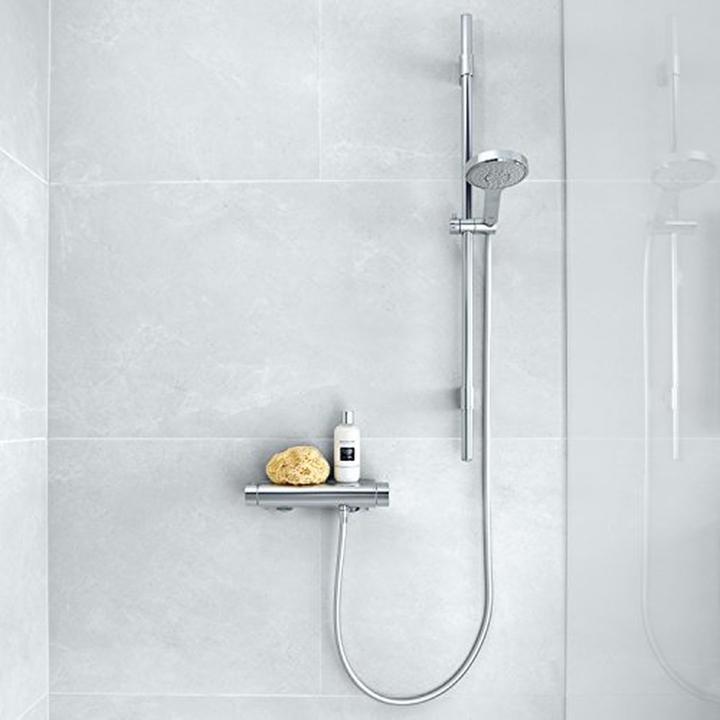 Productafbeelding Grohe Doucheset: Grohtherm 2000 opbouw - met thermostaat en Power & Soul doucheset 60 cm