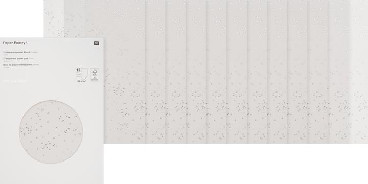 Image du produit Rico Design Papier transparent "points (113 g/m², 12 x)