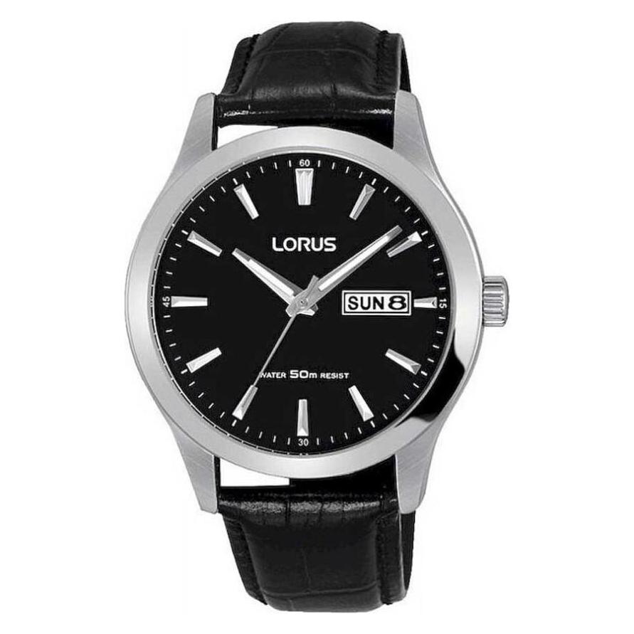 Lorus, Armbanduhr, RXN27DX5, Schwarz, Silber, (Analoguhr, 42 mm)