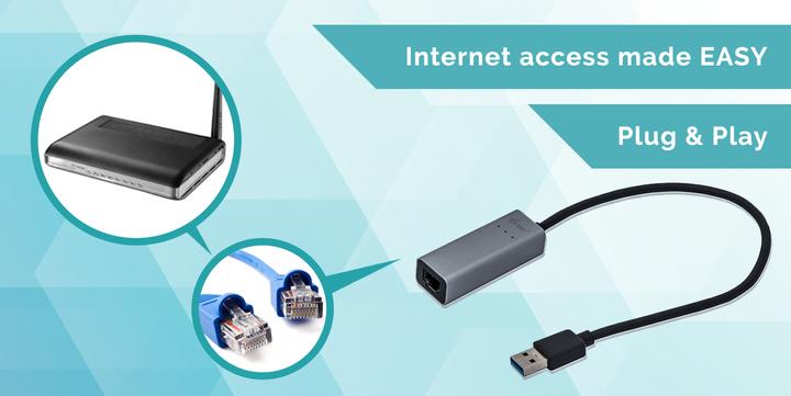 Produktbild i-tec USB 3.0 Metal GLAN Adapter (USB 3.0, RJ45 (1x))