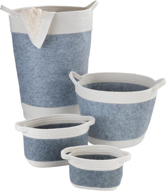 Actual product image Wenko Felt Basket Bea Light Grey (13 cm)