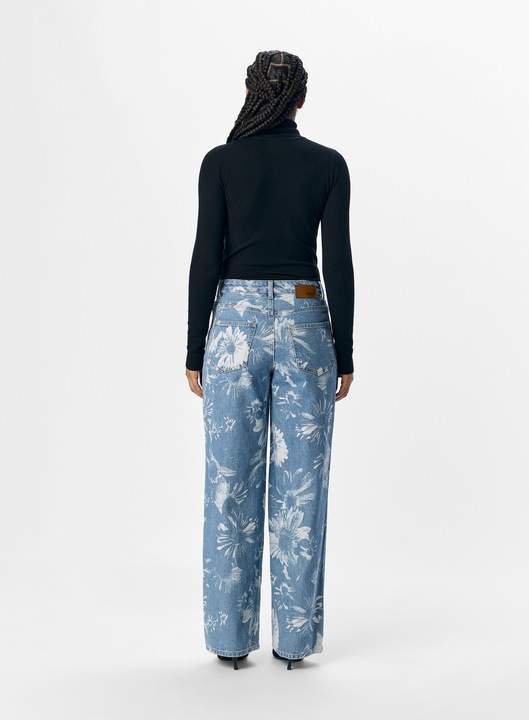 Actual product image Object Print Straight Fit Jeans (S)