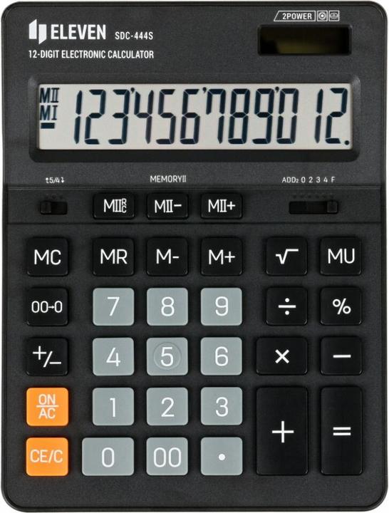 Produktbild Eleven Smart device desktop calculator SDC444S black (Batterien, Solarzellen)