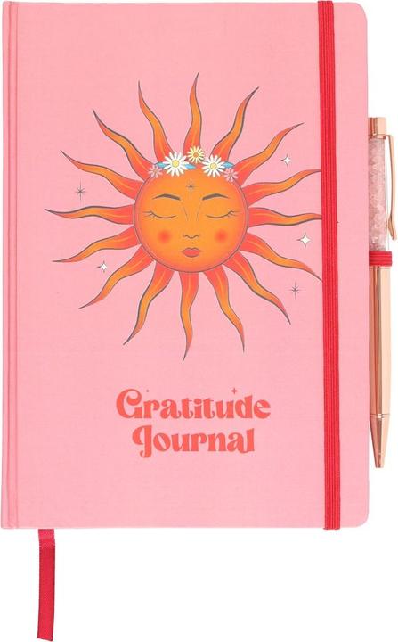 Actual product image Something Different Gratitude The Sun Rose Quartz Diary And Pen Set (Lined)