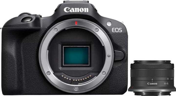 Actual product image Canon EOS R100 Kit (18 - 45 mm, 24.10 Mpx, APS-C / DX)
