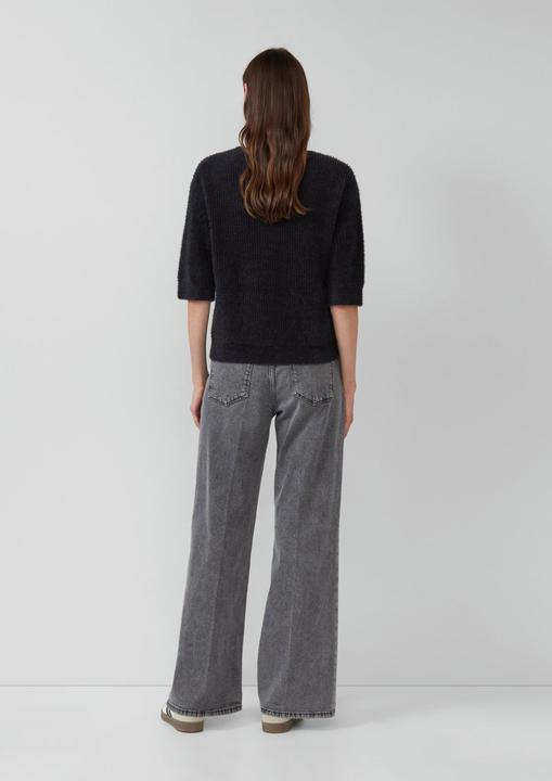 Produktbild s.Oliver Strickpullover Flauschiger Strickpullover mit halbem Arm (46)