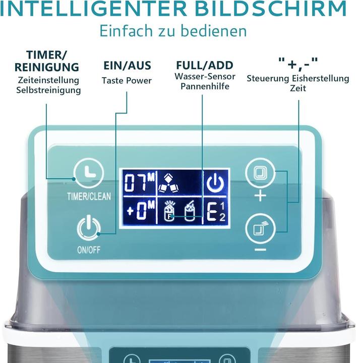 Produktbild Euhomy Eiswürfelmaschine