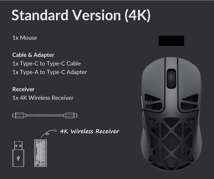 Produktbild Keychron M3 Mini 4000Hz Wireless - Metal Edition (Kabellos, Kabelgebunden)