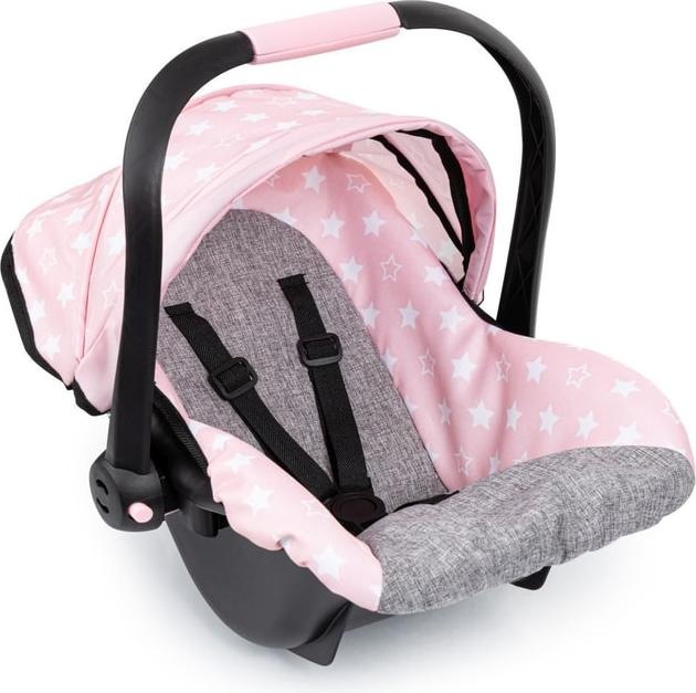 Produktbild Bayer Puppen-Autositz - rosa/grau mit Sternchen