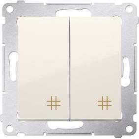 Kontakt DW7/2.01/41, Taster + Schalter, Weiss