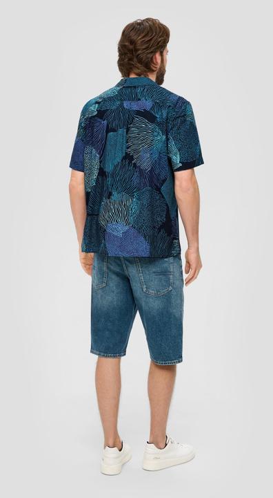 Immagine prodotto s.Oliver Hemd Slim: Kurzarmhemd mit Reverskragen (M)