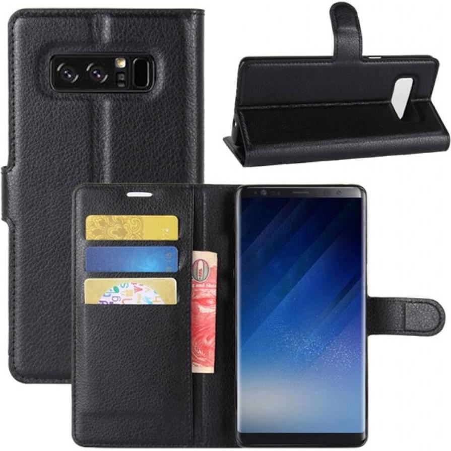Thumbnail - Screenguard Samsung Galaxy Note8 Leather Guard Lederhülle (Samsung Galaxy Note 8), Smartphone Hülle, Schwarz